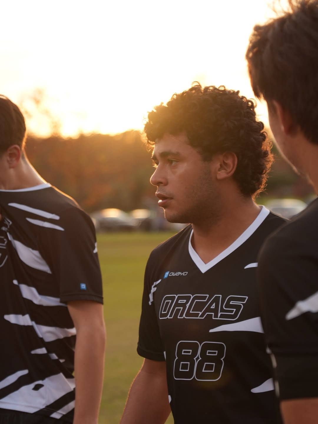 Athlete in warm evening light